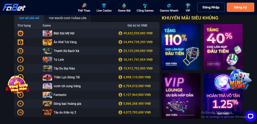 Game bắn cá vui nhộn
